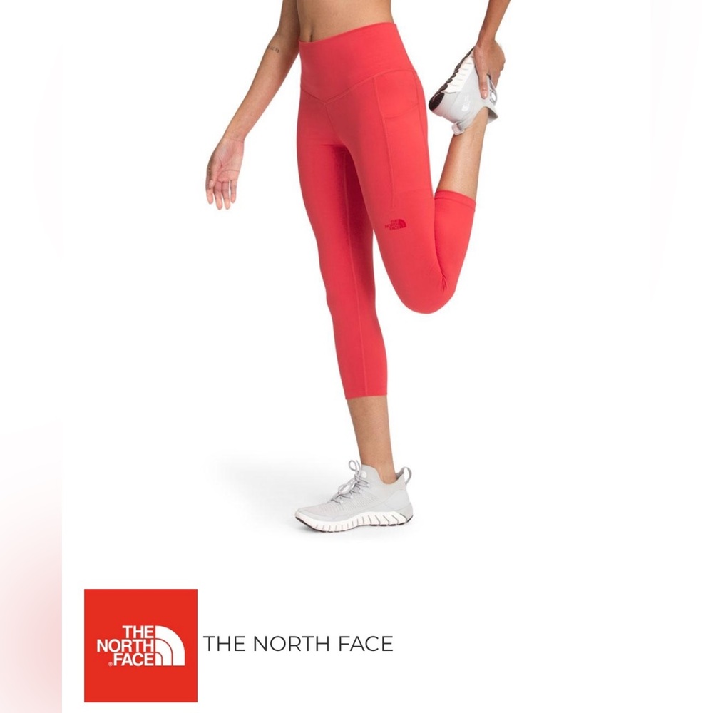 THE NORTH FACE MOTIVATION HIGH-RISE POCKET CROP LEGGINGS, WOMEN'S. Size: XL